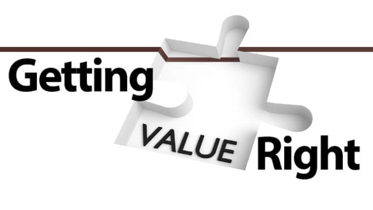 Getting Value Right