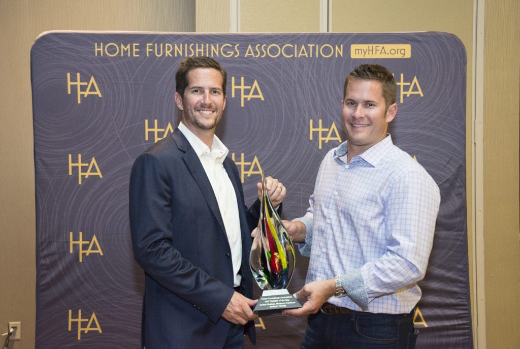 Hudson Brothers accepting award