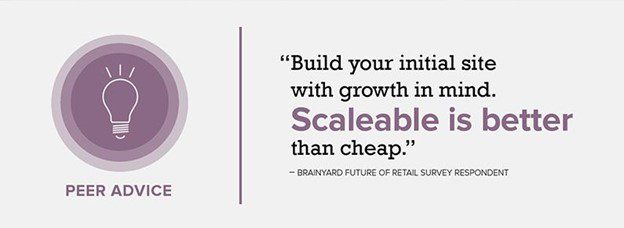Peer Advice from Brainyard Future of Retail Survey Respondent