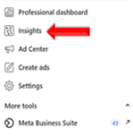 Show a link to the Insights section