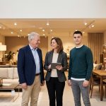 3 generations in a furniture store.